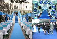 20 Meters/roll Blue Wedding Theme Nonwoven Fabric Carpet Aisle Runner For Wedding Party Decoration