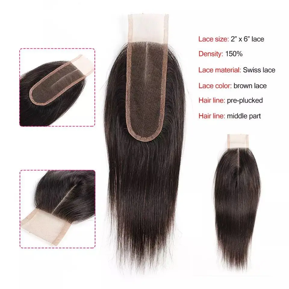 Накладные пряди из перуанских человеческих волос с эффектом попрыгивания Ким K 2x6