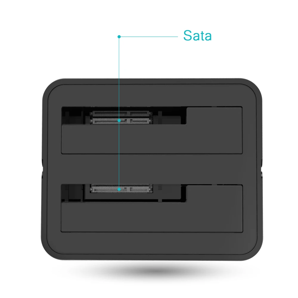 Wavlink USB 3,1 Type C для SATA Dual Bay док-станция 2,5/3,5 SSD HDD SATA 1/2/3 корпус для 2*8 ТБ с офлайн создание резервных клонов