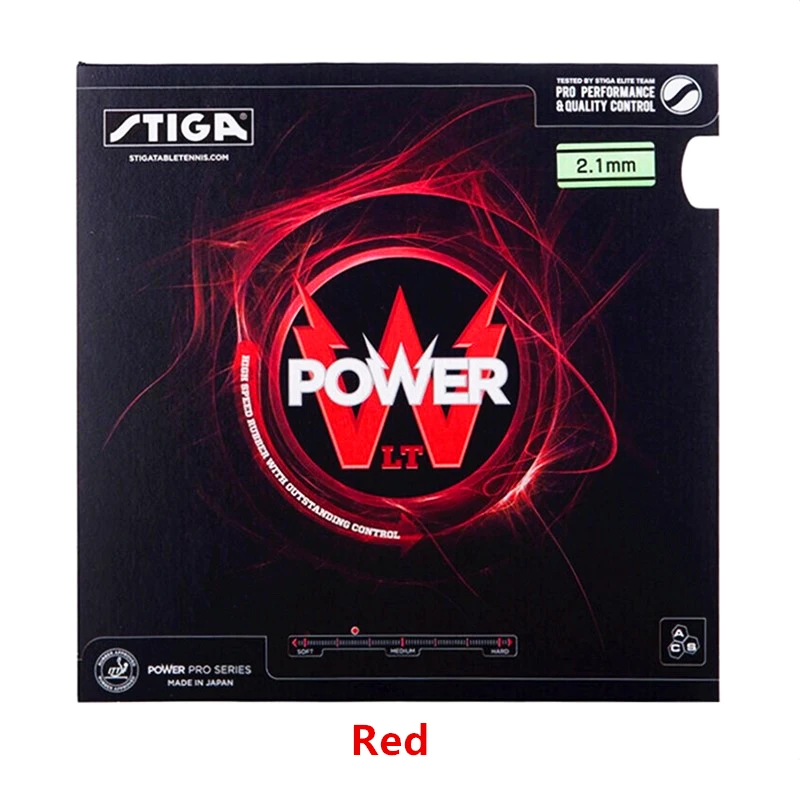 Red STIGA настольный теннис резиновый power LT прыщи в скорости+ спина пипсов-в пинг-понг с губкой tenis de mesa - Цвет: Red