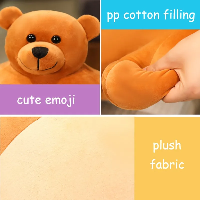 

Cute Brown Bear Plush Toy Cartoon Little Bear Hand Pillow Stuffed Toys Animal Plush Toy Doll Pillow Birthday Gifts Home Decor