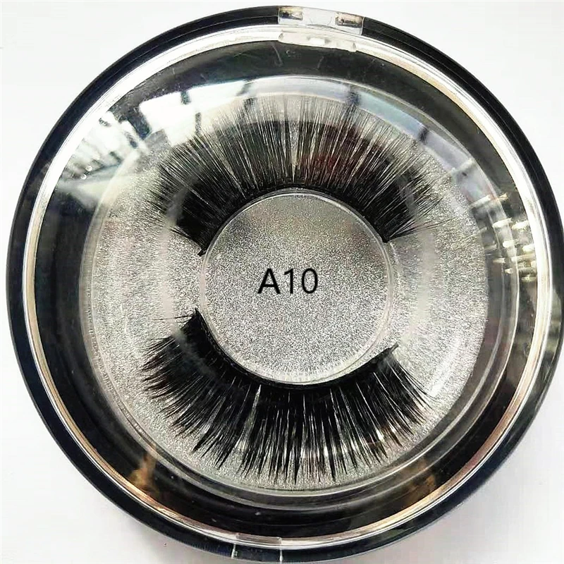 

1 Pairs 3d Faux Silk Hair False Eyelashes With Stainless Steel Tweezer Crisscross Natural Long Fluffy Eyelashes Extension Makeup