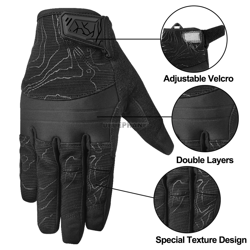 Перчатки для вождения DELEPHANE Нескользящие прочные зимние перчатки с закрытыми