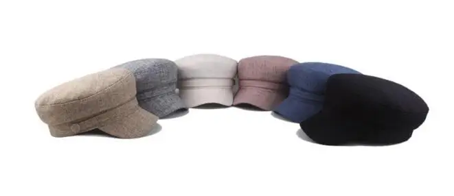 

2022 Ladies Hats Women Summer Hat Octagonal Flat Cap Spring and Autumn Cotton Female Navy Hats for Women Cap Hat Woman