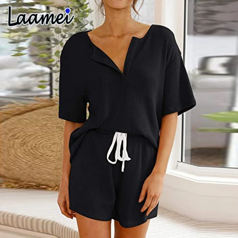 

Laamei Women Set Summer Tie Dye Short Sleeve Top Shirt Loose And Biker Shorts Casual Two Piece Set Streetwear Outfits Tracksuit