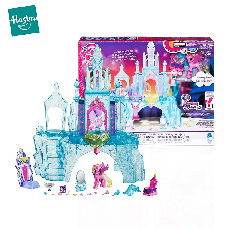 

Original My Little Pony Toys Doll House Toys for Girls Anime Figure Crystal Castle for Doll Kids Toys for Children Gift