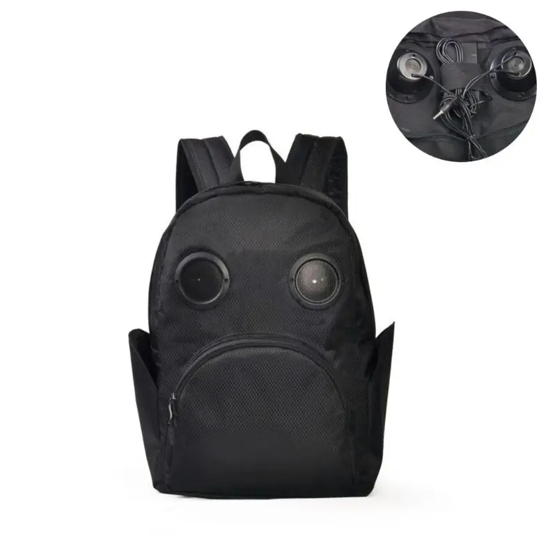 Нейлоновый рюкзак унисекс с Bluetooth динамиком вместительный дорожный школьный для