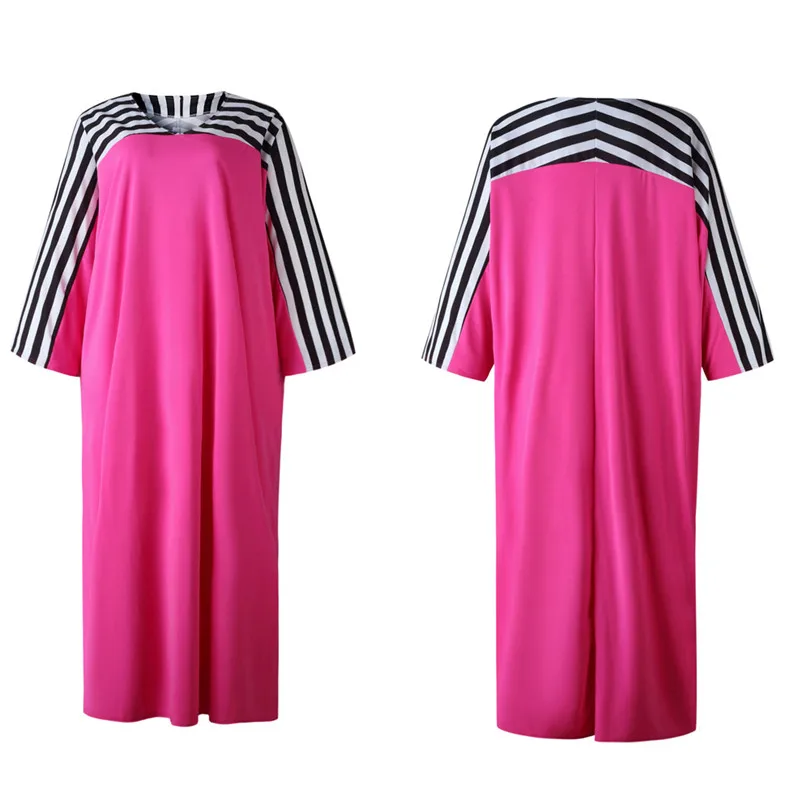 Женское длинное платье в полоску Длинное свободное африканском стиле Анкары