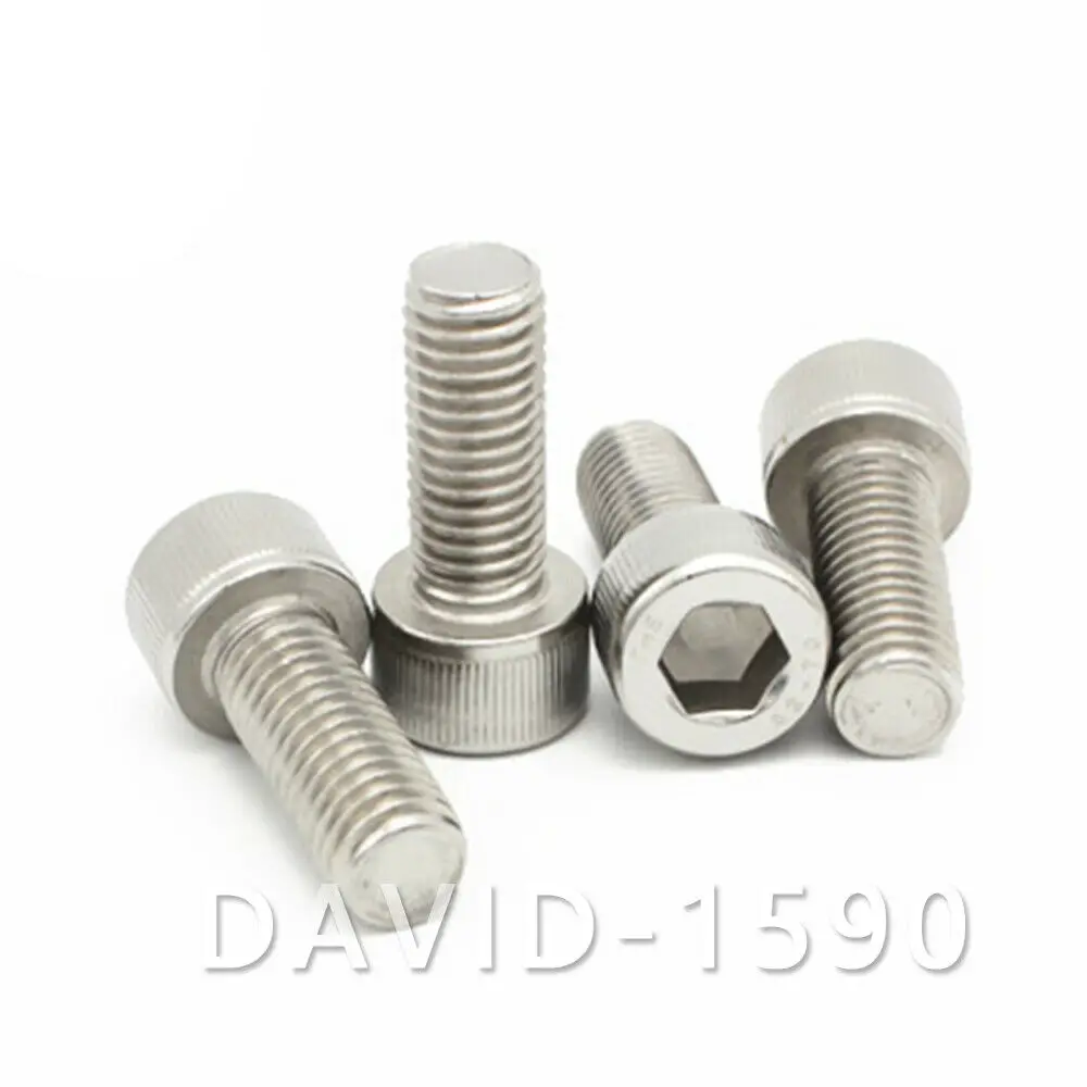 

M7 Allen Screw Hex Socket Bolt Cap Head Screws White 12.9 Steel DIN912 Select Length 10 - 40mm