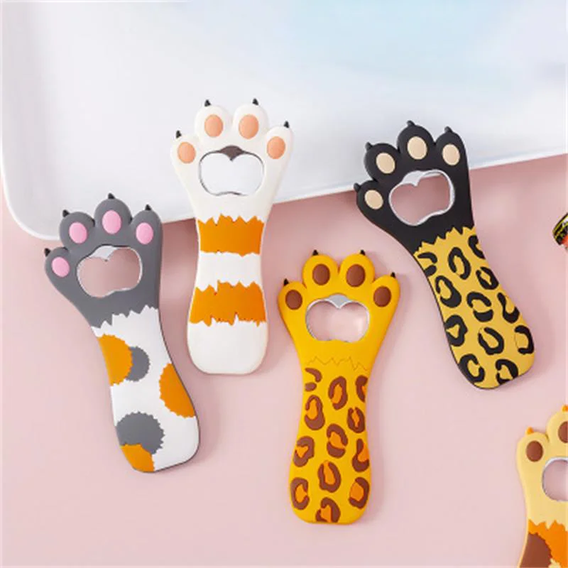 

Cartoon Cute Animal Paw Wine Bottle Opener Beer Bottle Opener Cat Magnet Refrigerator Sticker Beer Opener Home Decor