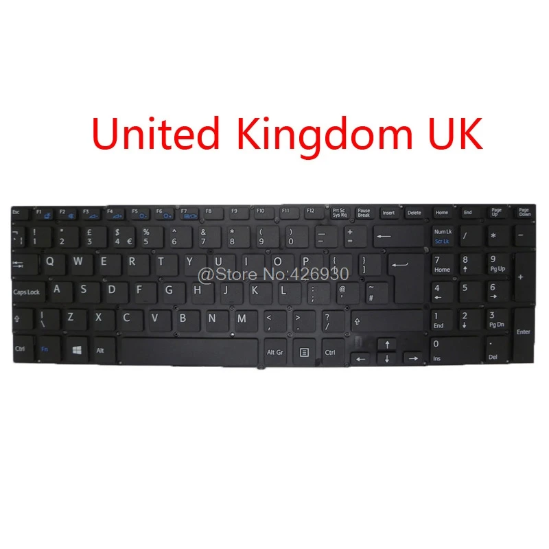 Ноутбук RU UK GK SP IT клавиатура для SONY VAIO SVF152 SVF153 149239621GB 149239591GR 149239561RU 149239671ES 149239661IT