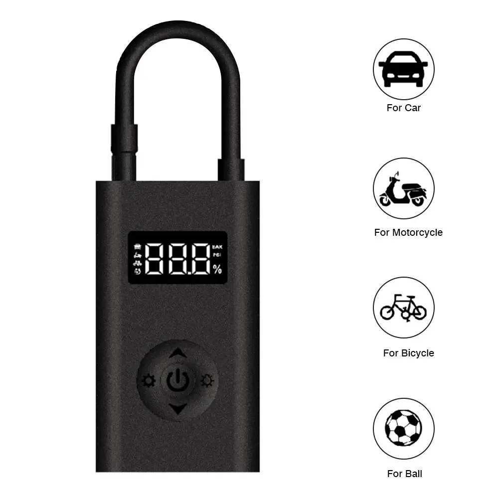 Мини-насос для накачивания шин Портативный ручной насос цифровой Воздушный