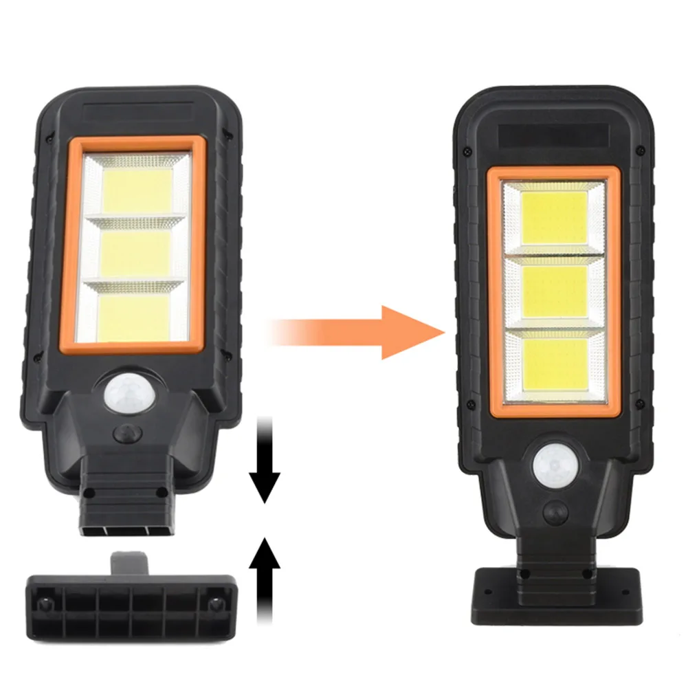 

LED Wireless Remote Control Solar Street Light Human Body Sensor Wall Lamp