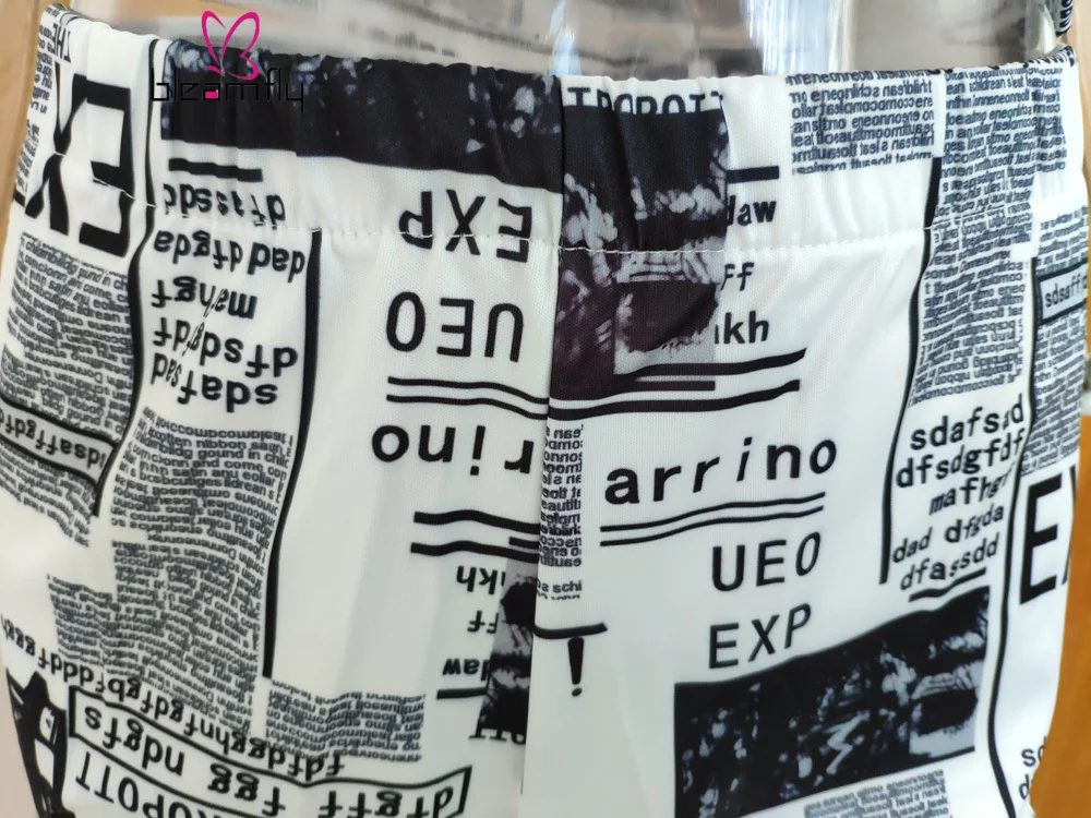 2019 женский летний костюм с буквенным принтом круглым вырезом коротким рукавом