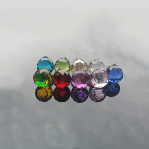 10 шт 30 мм Цветные Хрустальные шарики DIY хрустальные подвески для Аксессуары для люстр стеклянные солнцезащитные очки хрустальные призмы лампы Запчасти для декора