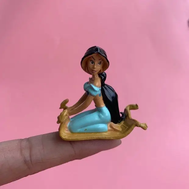 

Disney Princess Series Dolls Princess Jasmine Cute Scene Decoration Model Toy Home Decoration