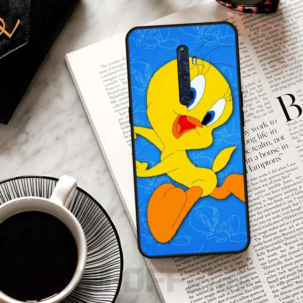 Мягкий черный чехол для телефона BaweiTE Cute Tweety Bird OPPO RENO 2Z R15pro R17pro Realme 2 2pro 3 3pro 5 5pro C2 |