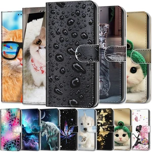 Leather Case For Xiaomi Redmi Note 4 4X 5 6 7 8 Pro 5A Fundas 3D Wallet Card Holder Stand Book Cover in India
