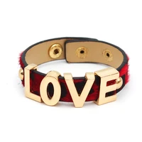 dd leopard love leather bangles for women boho warp female multilayer bracelets girl wrap bracelet ladies party jewelry