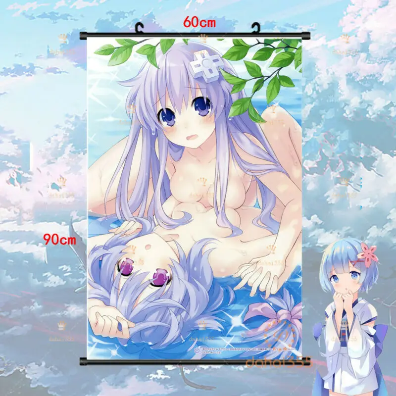 Декоративный свиток аниме гипергабаритный нептуния настенный домашний плакат