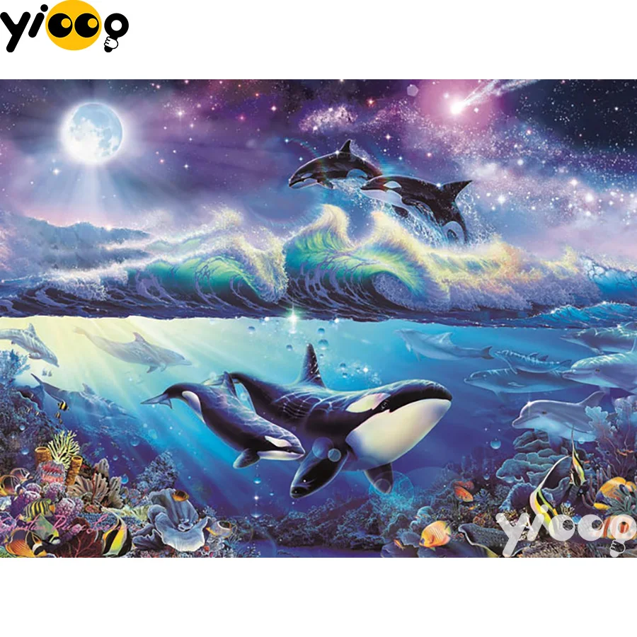 Алмазная 5D живопись сделай сам вышивка крестиком полная мозаика с прыжками и