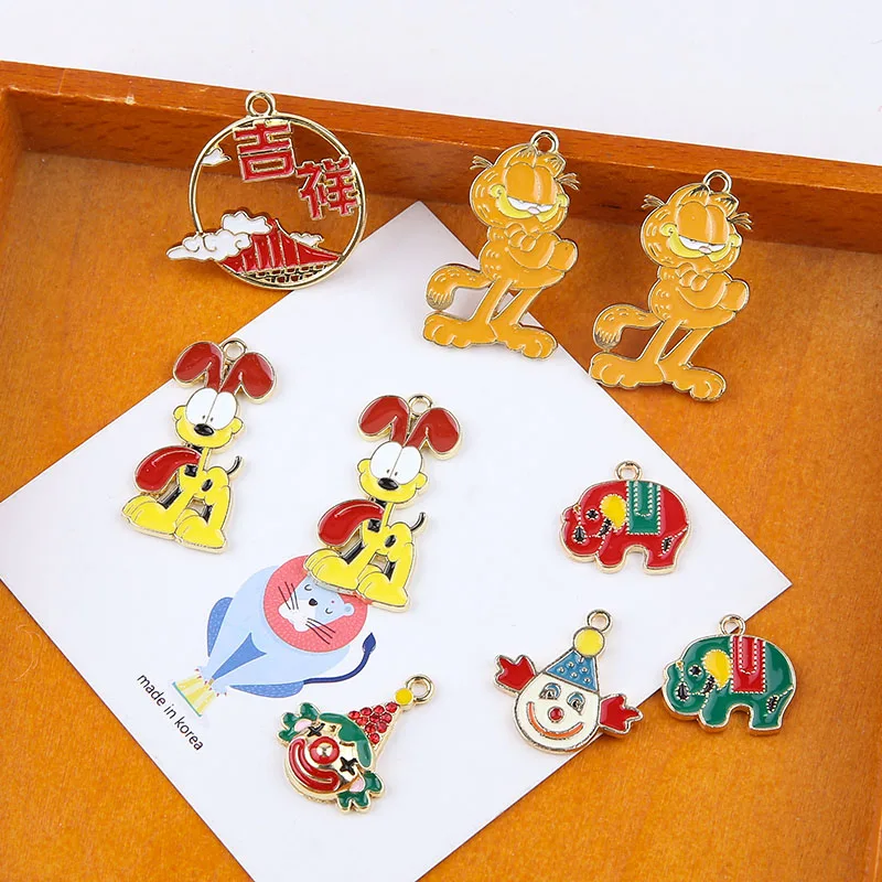 10 шт. сплав облако благоприятный мультфильм кулон анимация клоун ребенок слон