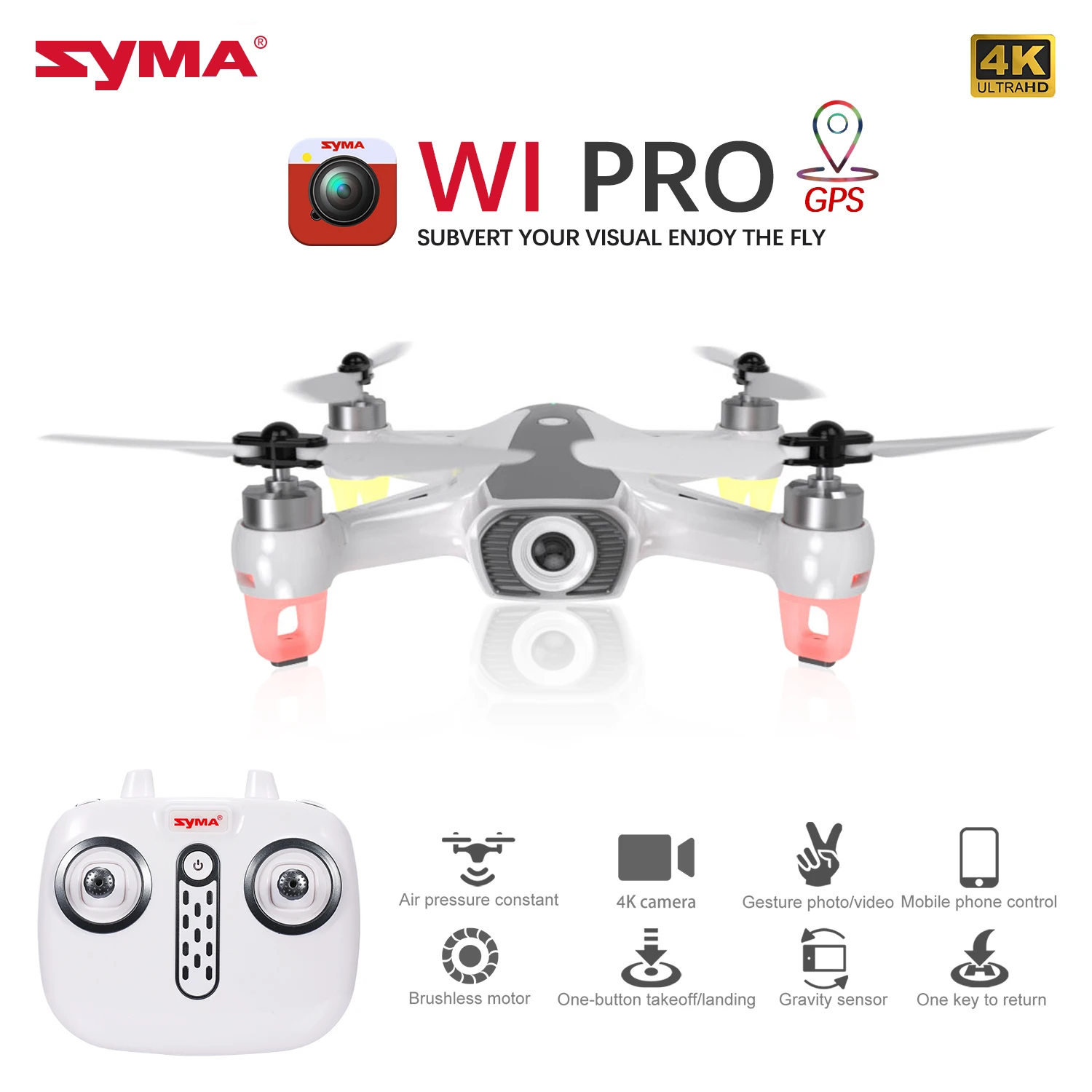 Мини Дрон Syma W1 Pro с камерой 4K GPS 2 4 ГГц|Радиоуправляемые вертолеты| |