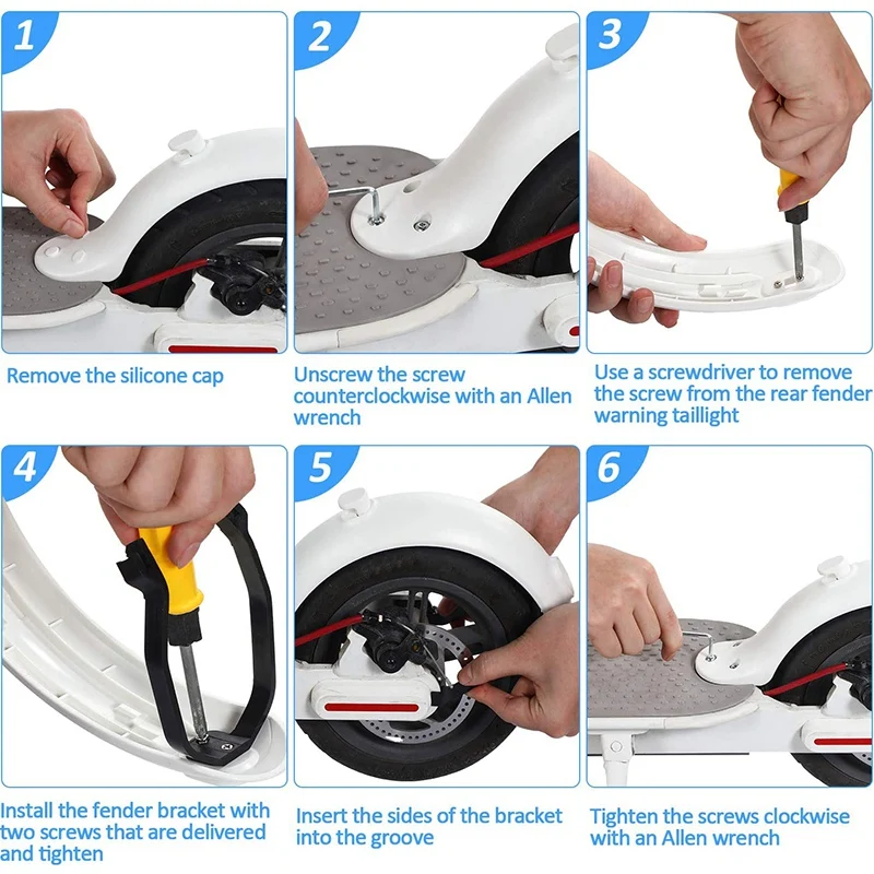 

Novel-Scooter Replacement Part Accessory Rear Fenders Bracket Mudguard Bracket Support Suit for Xiaomi M365/ M365 Pro Scooter