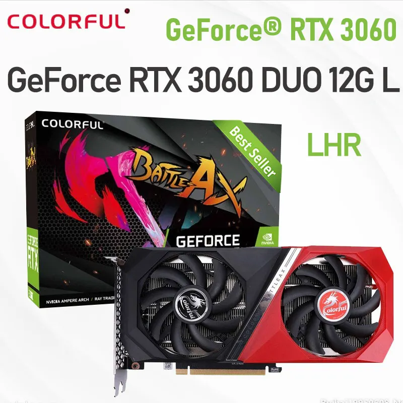 

Colorful Raphic Card GeForce RTX 3060 DUO 12G L LHR 12GB GDDR6 Graphics Cards 192-bit DP HDMI PCI-E 4.0 GPU Video Cards GAMING
