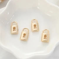 new creative small lock pendant color diy jewelry pendant diy hand pendant accessories