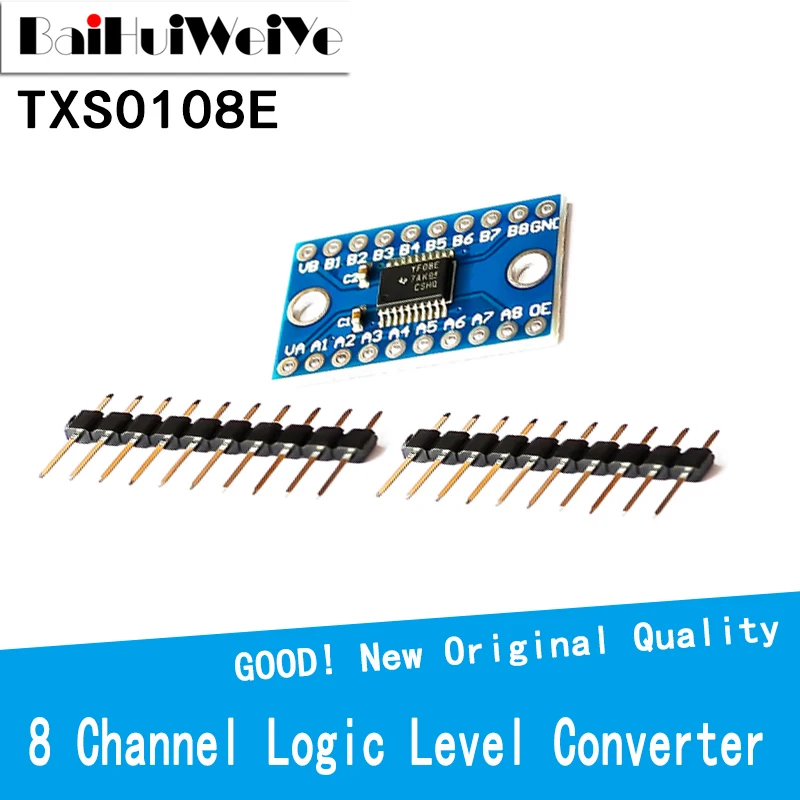 

8 Channel Logic Level Converter Bi-Directional High Speed Full Duplex Shifter 3.3V 5V TXS0108E for Arduino Raspberry Pi