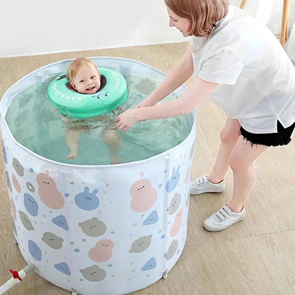 

Baby Bath Tub Inflatable Circle Swimming Neck Ring Buoyancy Bathing Swim Neck Accessories Toys Children Safety Pool Ring Fl S8R7