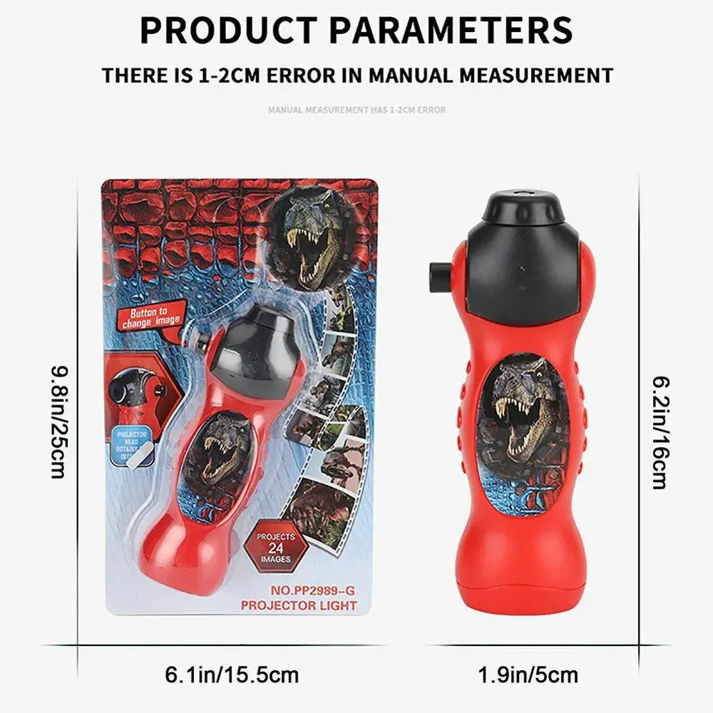 

Kids Dinosaur Pattern Projector Toys Torch Projector Flashlight Bedtime Educational Toys for Children Sleep Story Toys Xmas Gift