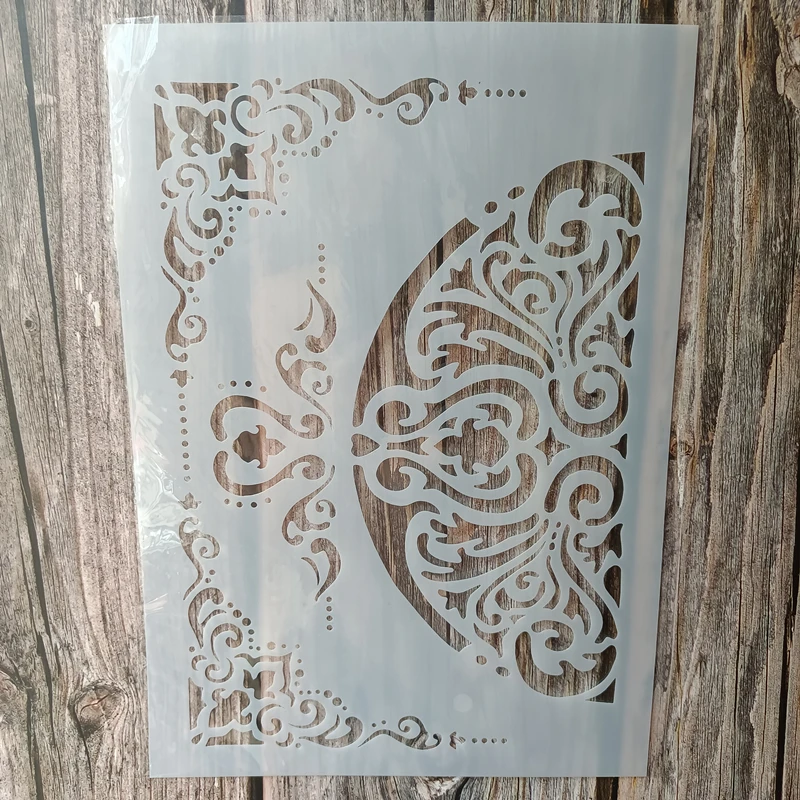 

A4 Size DIY Craft Mandala Stencil for Painting on Wood,Fabric,Walls Art Scrapbooking Stamping Album Embossing Paper Cards