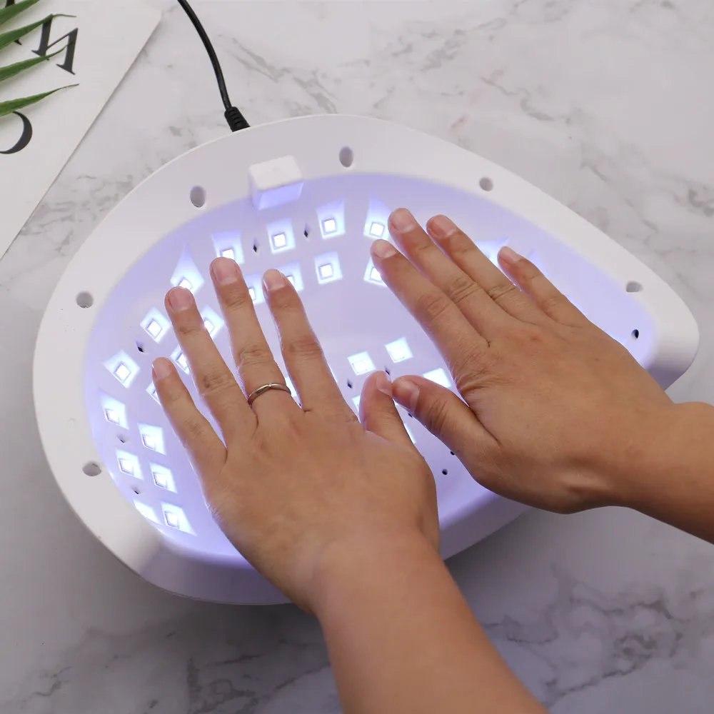 Лампа УФ/LED для сушки ногтей 90 Вт с вентилятором и ЖК-дисплеем | Красота здоровье