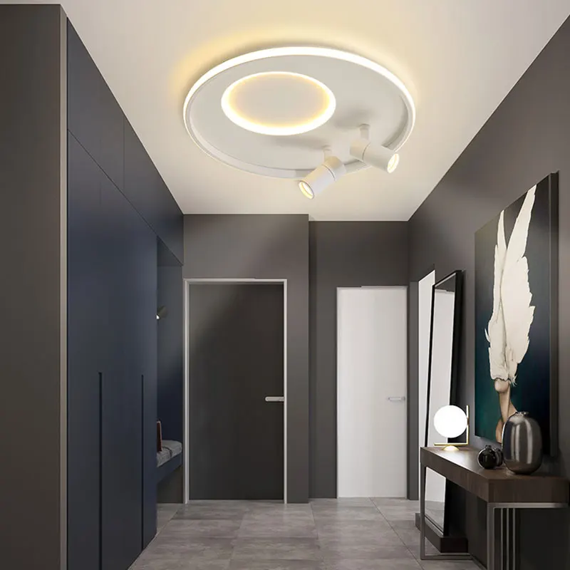 

Home Led Ceiling Light Modern Round 110v 220v Ceiling Lamp For Living Room Bedroom Dining Room Lamp Indoor Decoration Luminaires