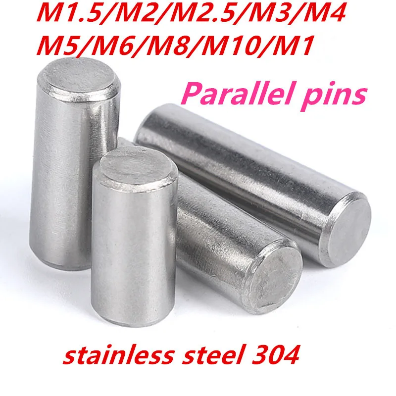 

M1M1.5M2M2.5M3M4M5M6M8M10M12 stainless steel 304 dowel pins round cylindrical pin parallel pin 46