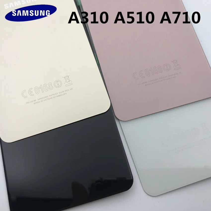 Оригинальная Задняя панель для Samsung Galaxy A3 A310 A5 A510 A7 A710 A9 2016 клейкие наклейки +