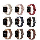 Ремешок из натуральной кожи для Apple Watch Band 6 SE 5 42 мм 44 мм 38 мм 40 мм, браслет для iwatch Watch 5 4 3 2 1 44 мм 42 мм