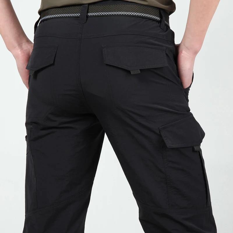 

Men's Lightweight Tactical Pants Breathable Summer Casual Army Military Long Trousers Male Waterproof Quick Dry Cargo Pants