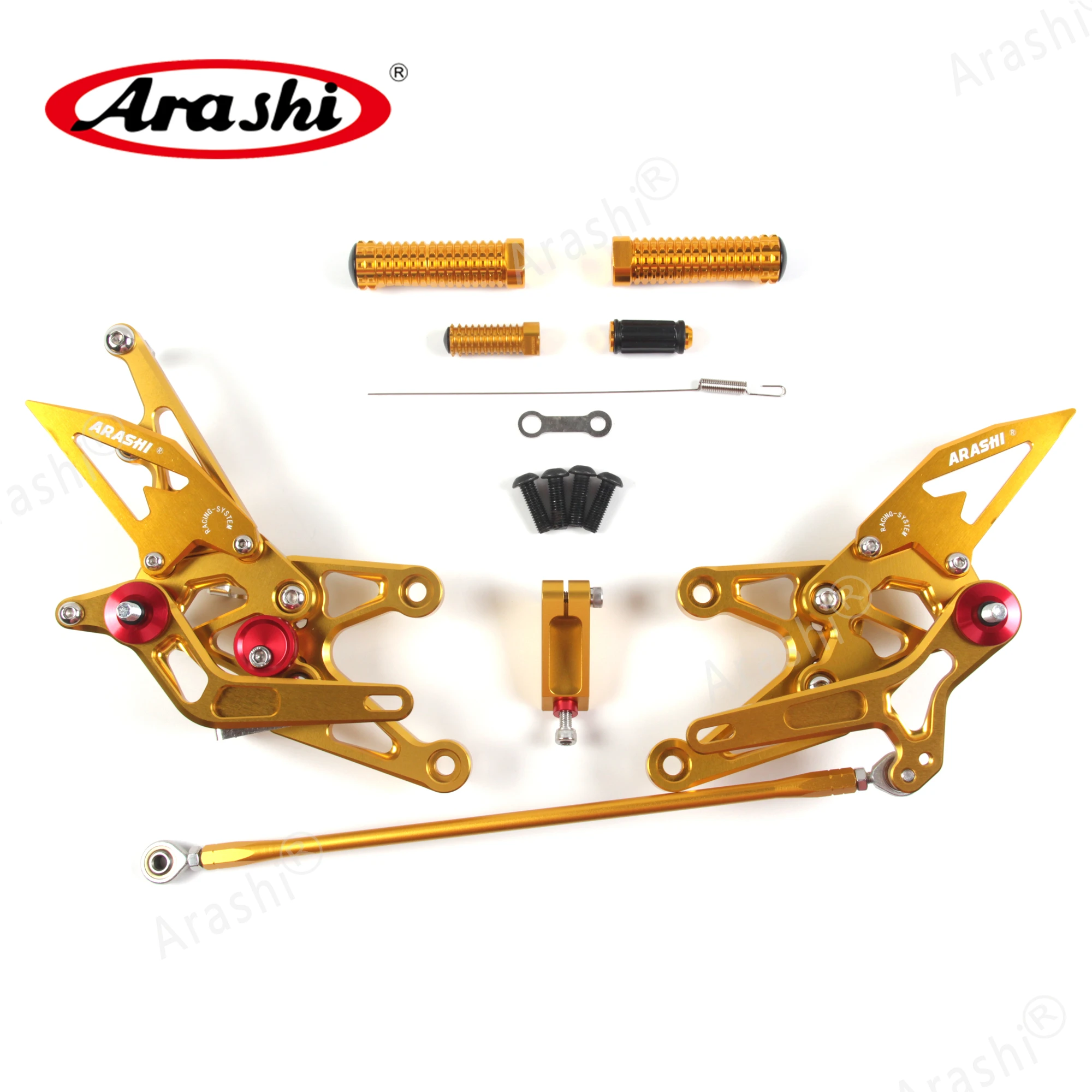 Араши для YAMAHA YZF R1 2007 2008 CNC Регулируемая подставка ног подножки задние комплекты