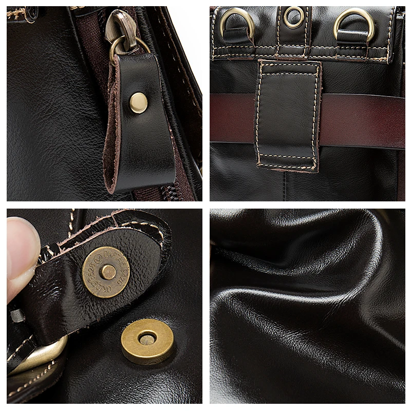 MVA Для мужчин из натуральной кожи мужские сумки через плечо кожаные на для