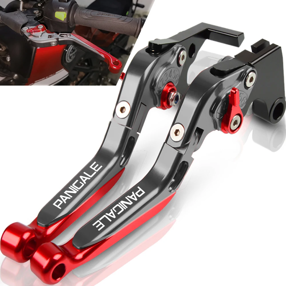 

For DUCATI PANIGALE V4 2016 2017 2018 2019 Motorcycle Accessories handbrake Folding Extendable Adjustable Clutch Brake Levers