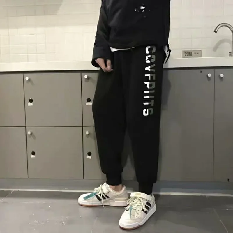 

Новинка лета 2021, удобные повседневные штаны с принтом, мужские свободные легкие дышащие универсальные спортивные брюки