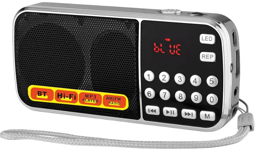 10 шт. L-088AMBT мини портативный карманный Bluetooth AM/FM авто радио сканер MP3 плеер динамик