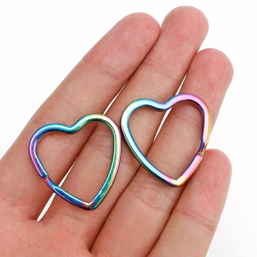 10 шт./ЛОТ цветной брелок для ключей с разрезом кольцо изготовления брелоков