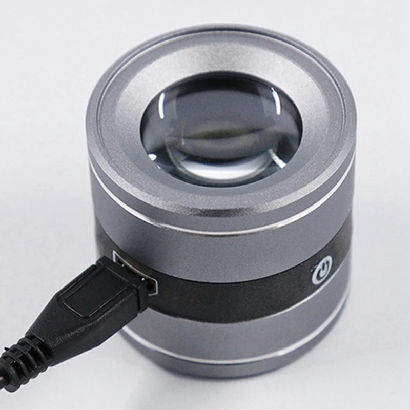 

10X Magnifying Glass Lens Loupe Magnifier with Scale Mini Magnifier Handheld Coin Stamps Jewelry Loup