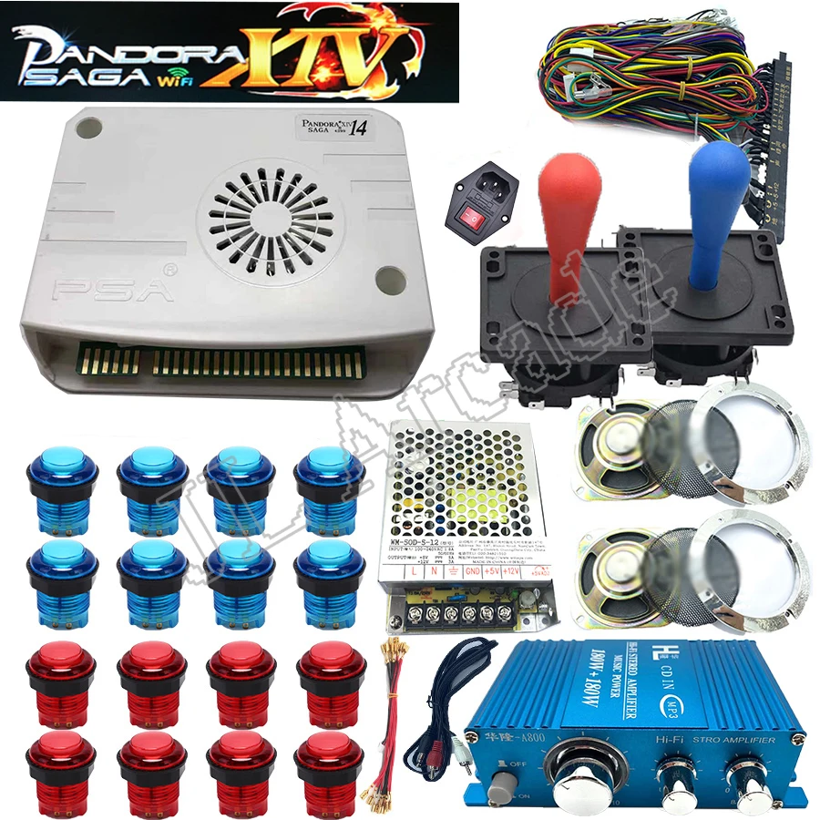 

Arcade Version DIY Kit 4800 In 1 Pandora Saga Box 14 3d Wifi Jamma Board PCB Mexico Joystick LED Button for Video Game Console