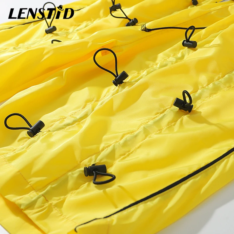 Мужские пляжные шорты LENSTID уличные хипстерские в стиле хип-хоп на завязках