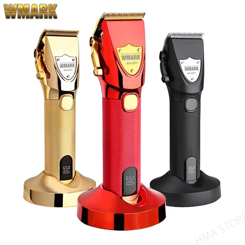 

WMARK All-Metal Hair Clipper High Power Adult Hair Clipper Oil Head Electric Hair Beard Machine LCD Digital Display Hair Trimmer